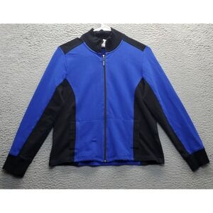 Ruby Rd. Activewear Jacket Womens PM Multi Raglan Sleeve Mock‎ Neck Full Zipper
